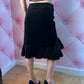 Keita Maruyama Velvet Ruffle Skirt