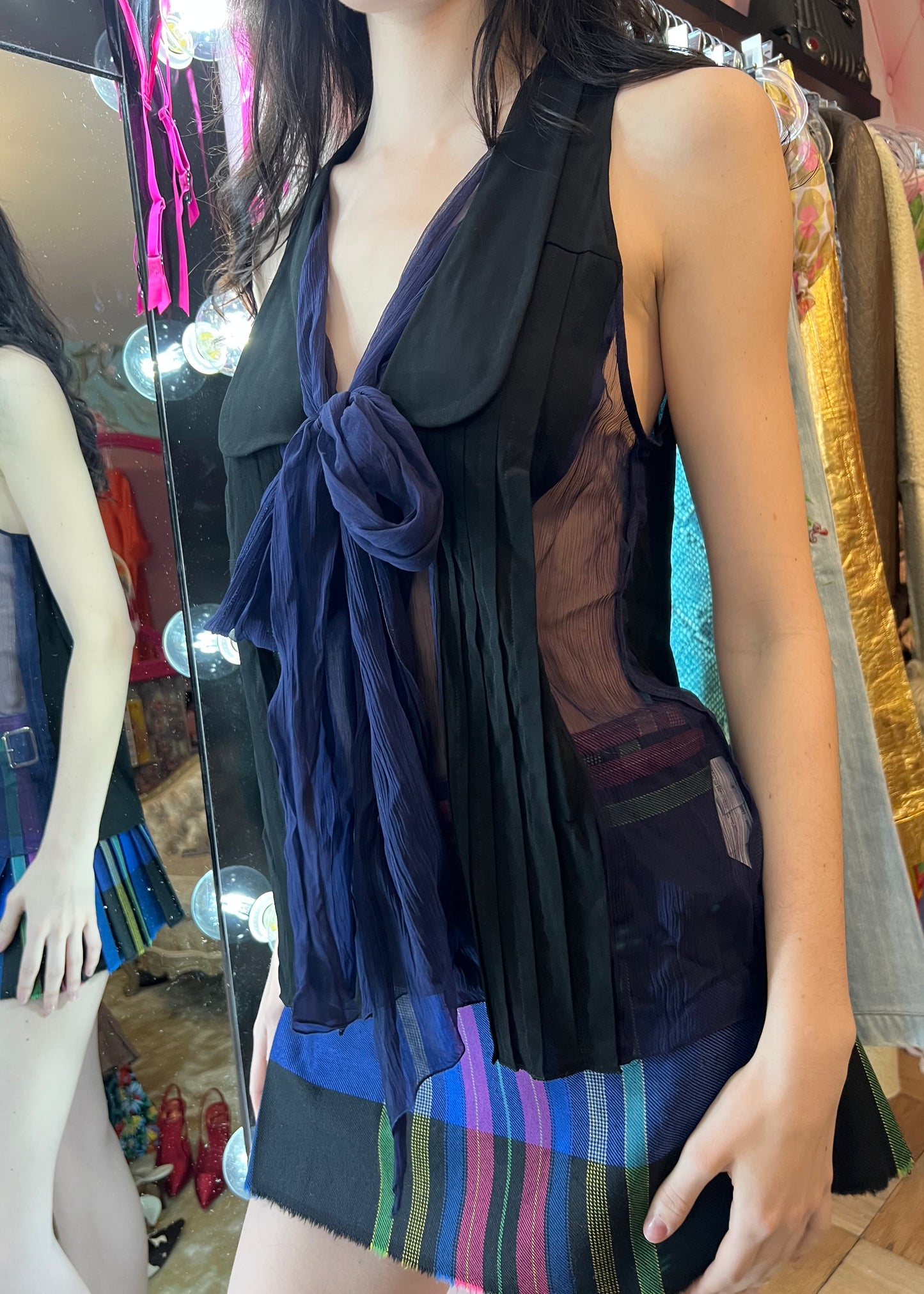 Miu Miu 2009 Silk Bow Top