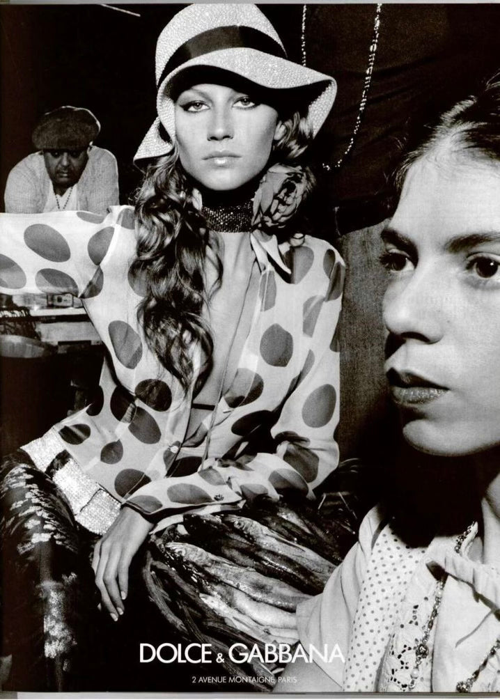 Dolce & Gabbana SS2000 Silk Polka Dot Button Up Blouse