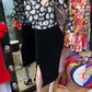 Thierry Mugler Velvet Pencil Skirt