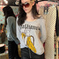 Galliano Long Sleeve Banana Top