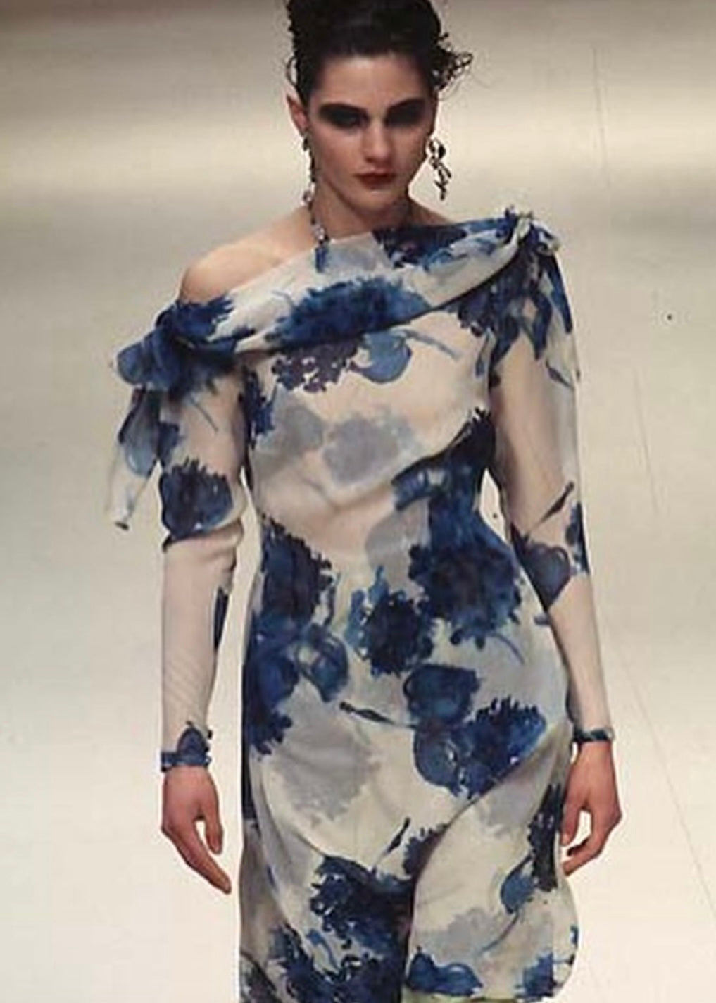 Anna Molinari FW1997 Silk Dress