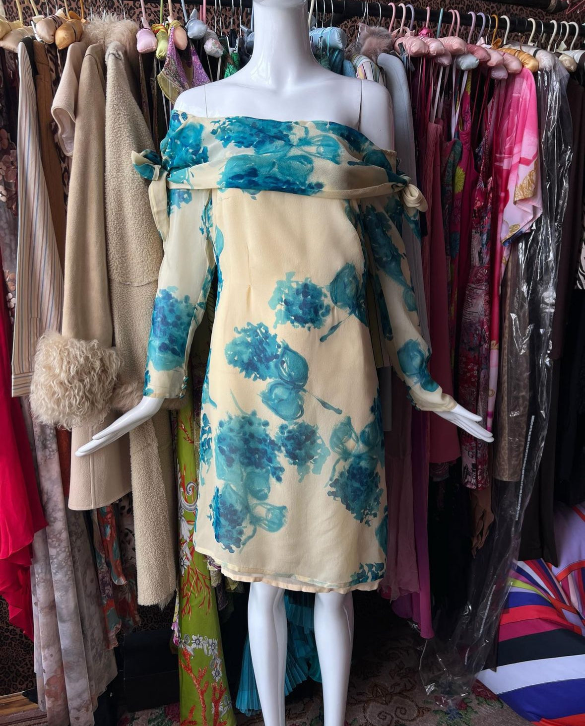 Anna Molinari FW1997 Silk Dress