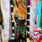 Voyage Fringe Printed Midi Skirt