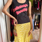 Blumarine 1990s Silk Leopard Print Skirt