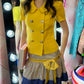 Galliano Striped Bow Skirt