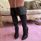 Alexander McQueen 2003 Lace-Up Black Leather Boots