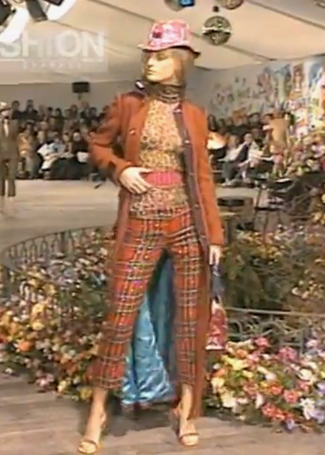D&G SS2000 Studded Plaid Pants