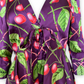 Galliano Cherry Print Satin Blouse