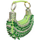 2000s Chloé Beaded Bracelet Bag- Green