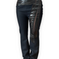 Gianni Versace FW2000 Wool + Snakeskin Sheer Mesh Cutout Pants