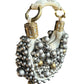 2000s Chloé Beaded Bracelet Bag - Silver