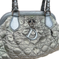 Dior Metallic Green Cannage Quilted Satin Charming Doctor Bag