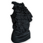 Ralph Lauren Vintage Beaded Ruffle Tank - Black