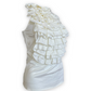 Ralph Lauren VIntage Beaded Ruffle Tank - White
