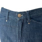 2000s Versace Jeans Couture Denim Skirt with Asymmetric Chiffon Hem