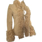 Dolce & Gabbana Fall 2001 Shearling Trim Coat with Tie Closures