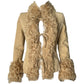 Dolce & Gabbana Fall 2001 Shearling Trim Coat with Tie Closures