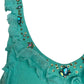 Cavalli Embellished Ruffle Top