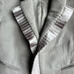 Mihara Yasuhiro Silver Pleated Trim Wool Blazer