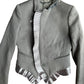 Mihara Yasuhiro Silver Pleated Trim Wool Blazer