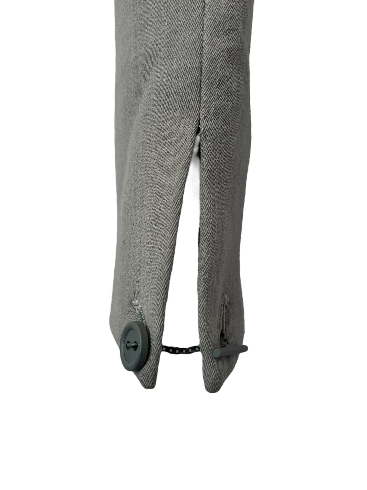 Mihara Yasuhiro Silver Pleated Trim Wool Blazer