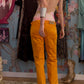 D&G Orange Washed Flare Jeans