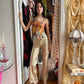 Isabel Marant Vintage Metallic Leather Pants