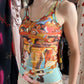 Jean-Paul Gaultier 1990s Mesh Figure Tank