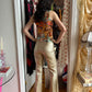 Isabel Marant Vintage Metallic Leather Pants