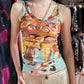 Jean-Paul Gaultier 1990s Mesh Figure Tank