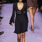 YSL SS2003 Flare Sleeve Black Top