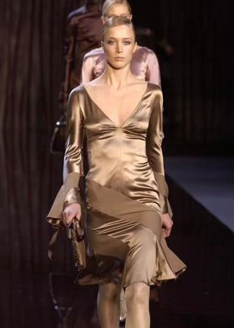 Valentino FW2003 Silk Midi Dress