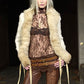 Dolce & Gabbana Fall 2001 Shearling Trim Coat with Tie Closures