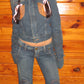 Dsquared2 Fall Winter 2004 Cropped Denim Riding Jacket