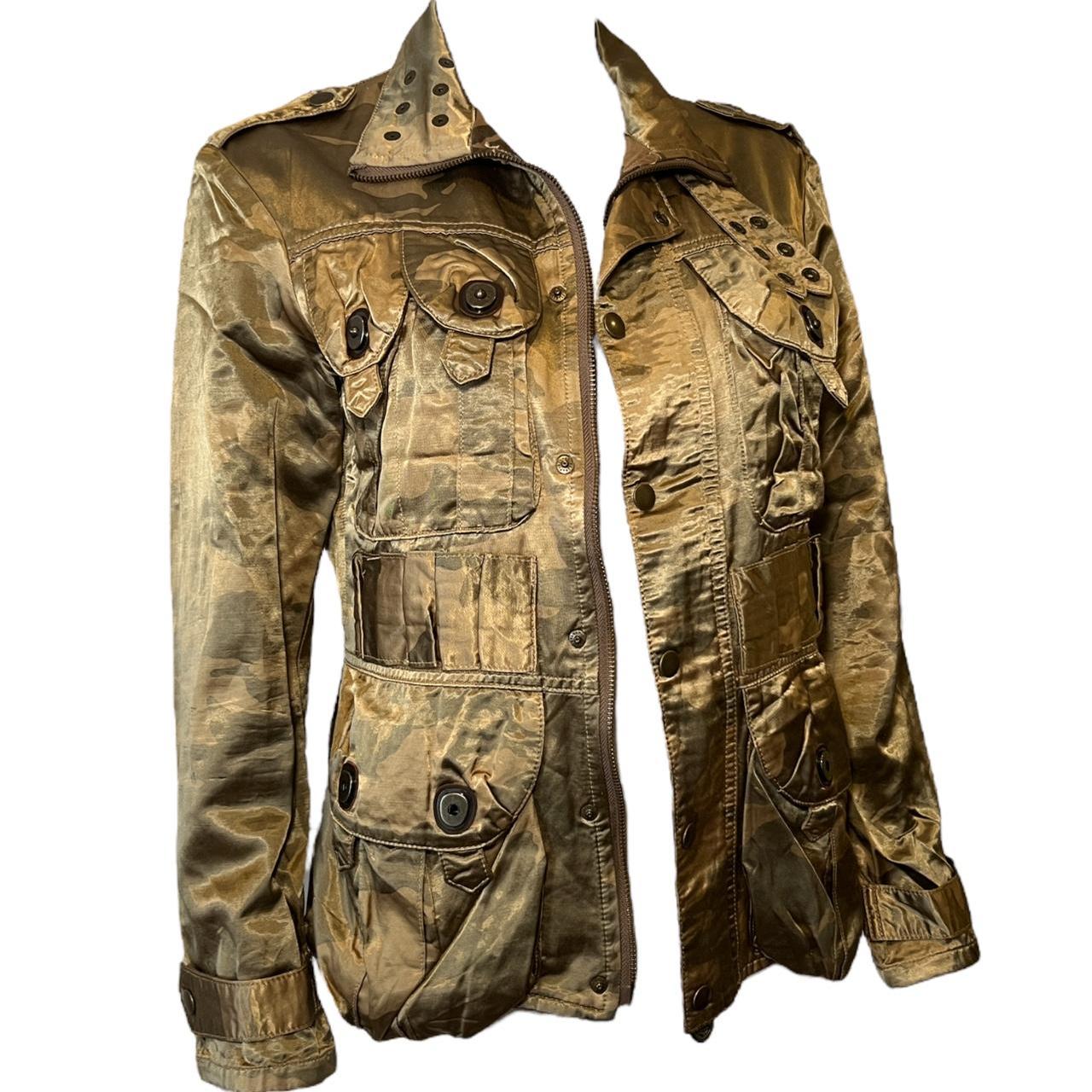 Obelisk Multi Pocket Camo Jacquard Cargo Jacket