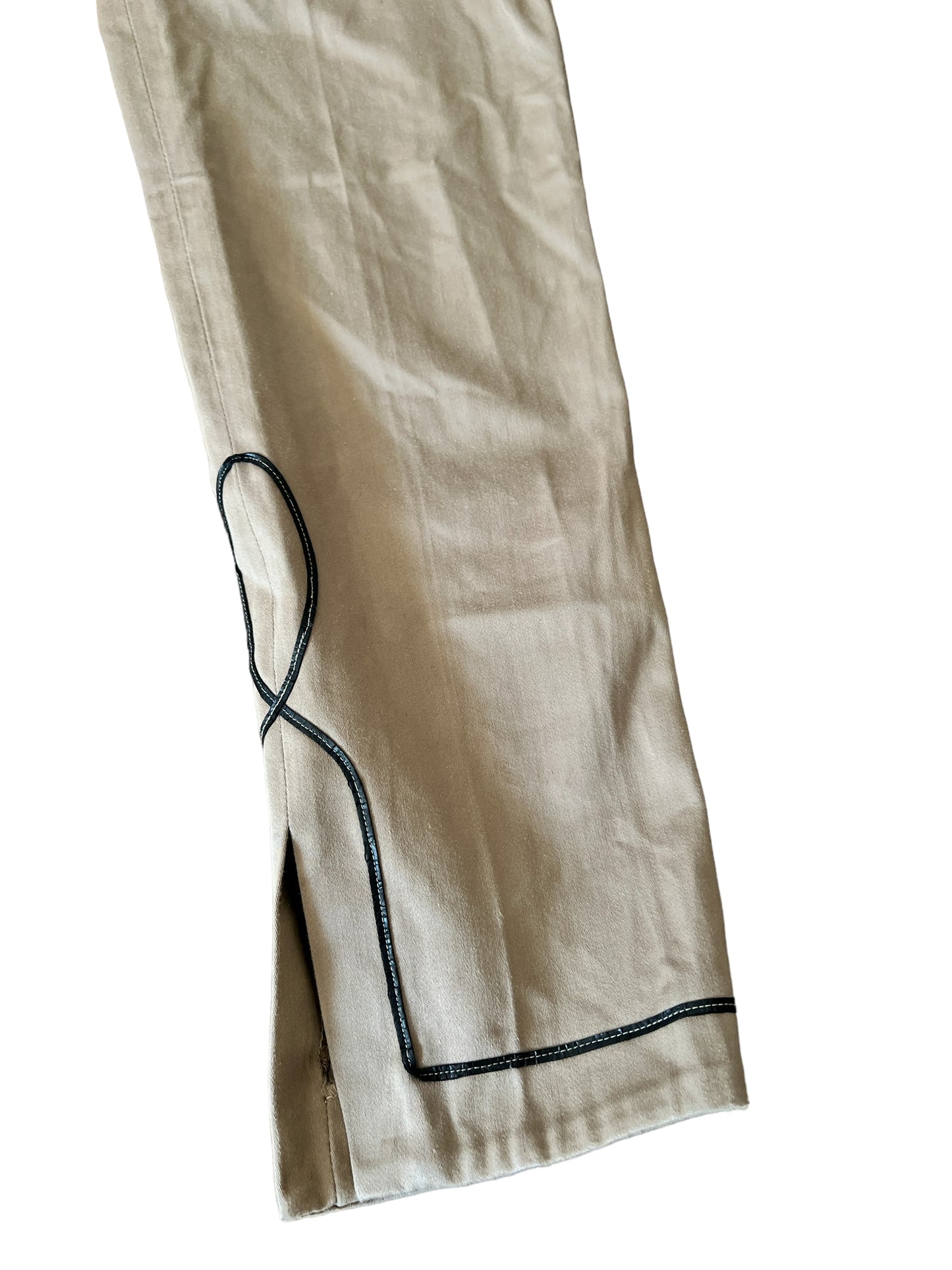 2000s Dsquared2 Embroidered Khaki Pants
