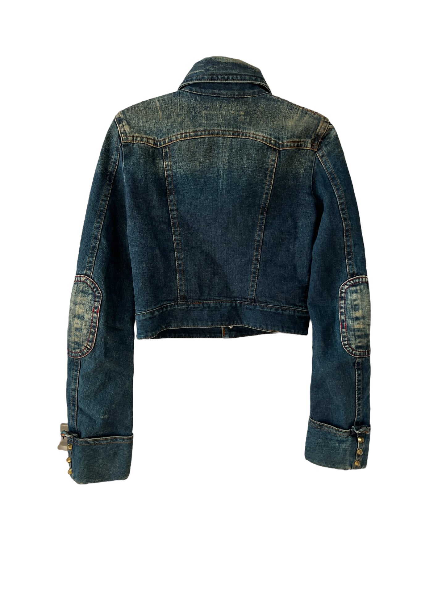 Dsquared2 Fall Winter 2004 Cropped Denim Riding Jacket
