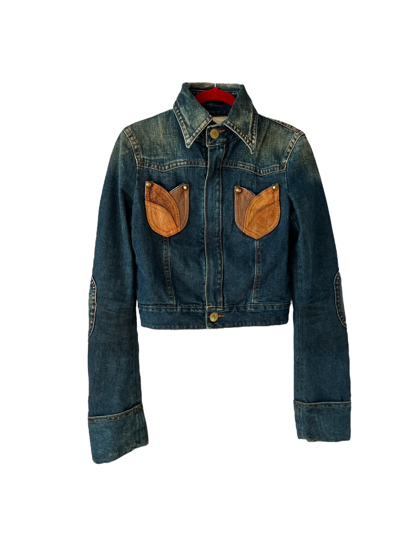 Dsquared2 Fall Winter 2004 Cropped Denim Riding Jacket