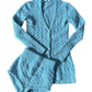 Blumarine Knit Cardigan + Hot Pants Set - Blue