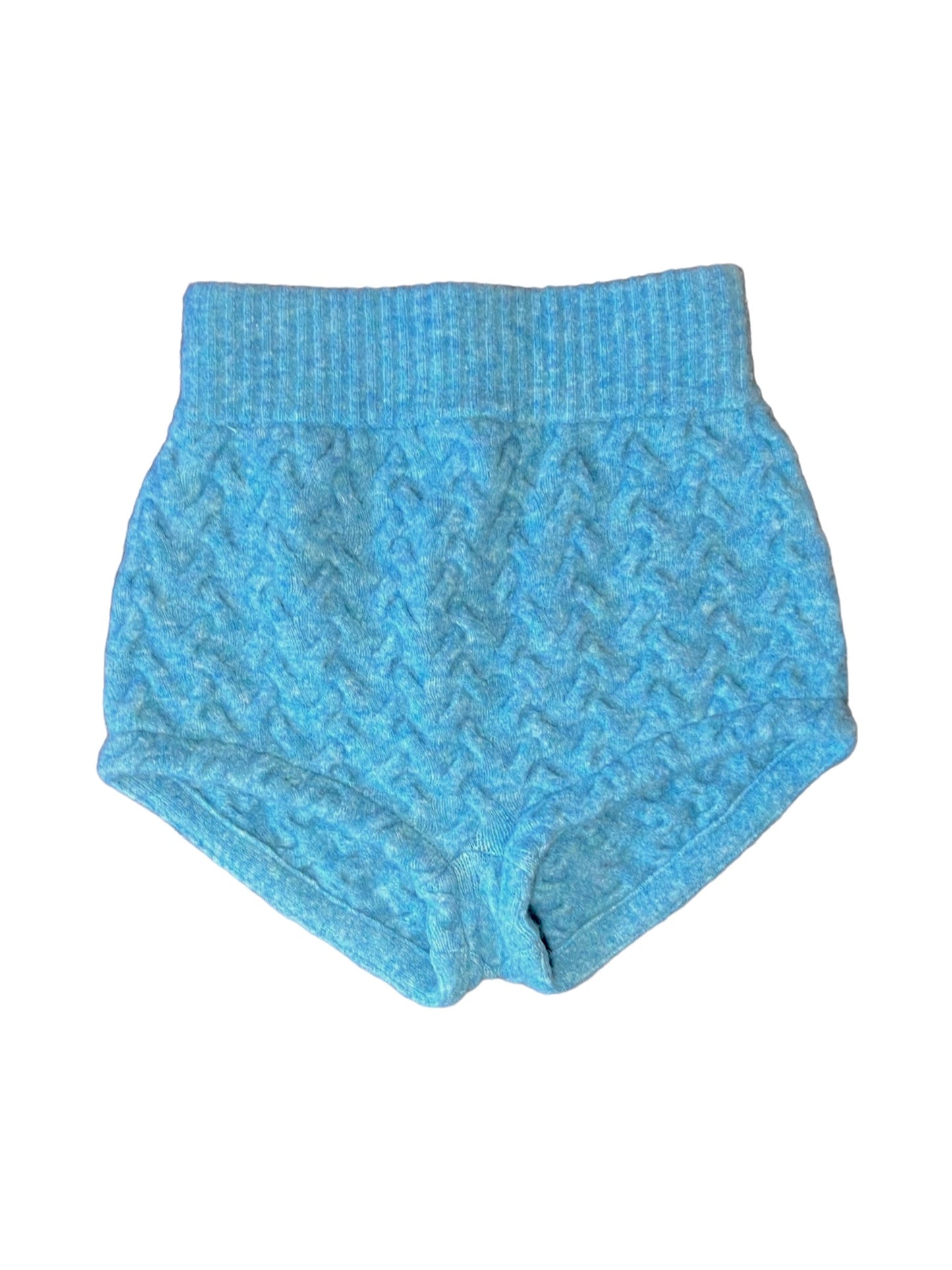 Blumarine Knit Cardigan + Hot Pants Set - Blue