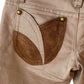 Dsquared2 Fall Winter 2004 Leather & Khaki Capri Riding Pants
