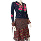 90s/00s Blumarine Floral Plaid Set