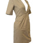 Dsquared2 Low-Cut Khaki Blazer Dress