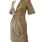 Dsquared2 Low-Cut Khaki Blazer Dress
