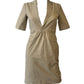 Dsquared2 Low-Cut Khaki Blazer Dress