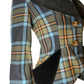 Vivienne Westwood Vintage 1990s Wool Tartan Blazer Jacket with Velvet Trim + Orb Buttons