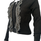 Blumarine Cashmere Blend Cardigan with Yarn Trim