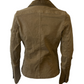 Olive Distressed Military Jacket Cargo Blazer