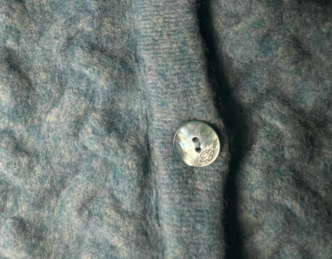 Blumarine Knit Cardigan + Hot Pants Set - Blue